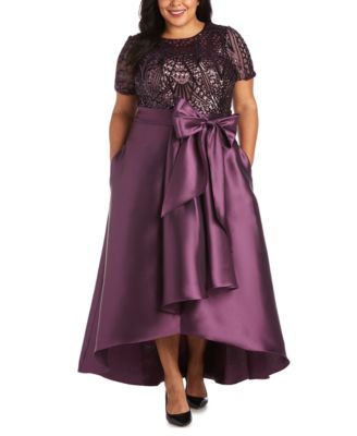 R ☀ M Richards Plus Size High-Low Gown ...